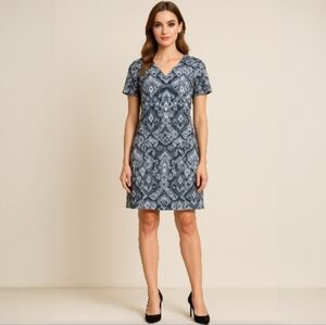 AA Studio  Geometric design shift dress